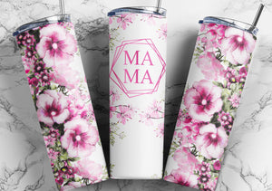 Mothers day Custom 20oz Tumbler floral